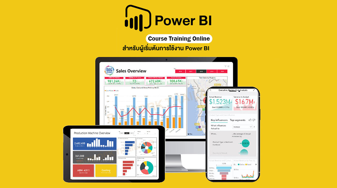 Course Online Training สำหรับผู้เริ่มต้น Power bi